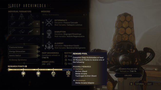 Deep Archimedea Rewards