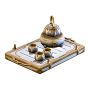An Orokin teaset as seen during 