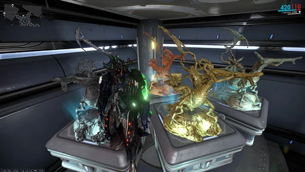 Todas las esculturas de la operación ya construidas en el Dojo del Clan. - ORO - PLATA - BRONCE - TERRACOTA -