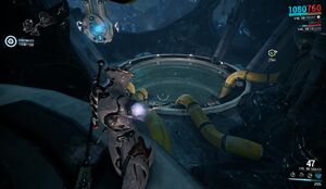 The underwater tunnel exit through which the liset leaves when the mission ends