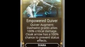 WARFRAME - Ivara Empowered Quiver (Augment)