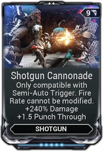 Semi-Shotgun Cannonade | WARFRAME Wiki | Fandom