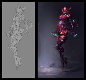 Concept art of the Octavia Maestra Skin.