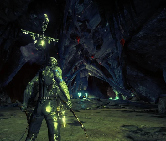 Asteroid Power Core on E-Prime covered by infested biomass.
