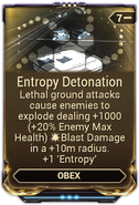 Entropy Detonation