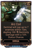  Arc Coil Sentinel zaps multiple enemies within range.