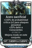 Acero sacrificial