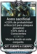  Acero sacrificial