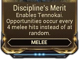 Discipline's Merit