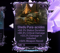 Shedu Pura-acrides (3 bonuses, 1 curse)