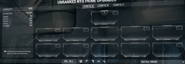 Nyx prime loadout