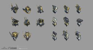 Concept Art of Gauss Prime Helmet