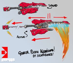 Silverbones's original concept art for the Jat Kusar