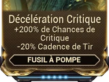 Décélération Critique