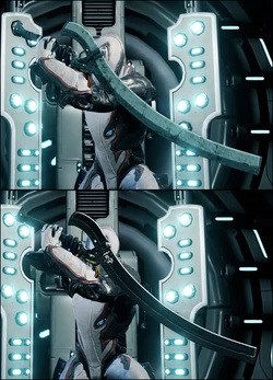 Un Zaw recién construido (arriba) y un Zaw templado (abajo).