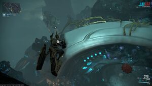 Aquatic Grineer vessels appearing to clean a sunken Orokin ship