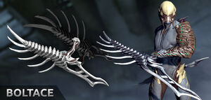 Update16 5 Day3Weapons-BoltTonbo.jpg (231 KB) Preview image of Ash holding the Boltace.