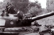Notice the laser rangefinder