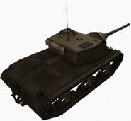 A rear right view of a T25 AT