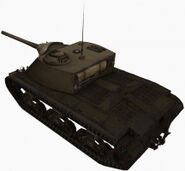 A rear left view of a T25 AT