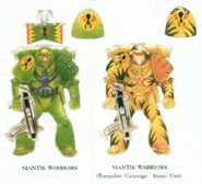 98581 md-Artwork, Copyright Games Workshop, Mantis Warriors, Rogue Trader, Snipers