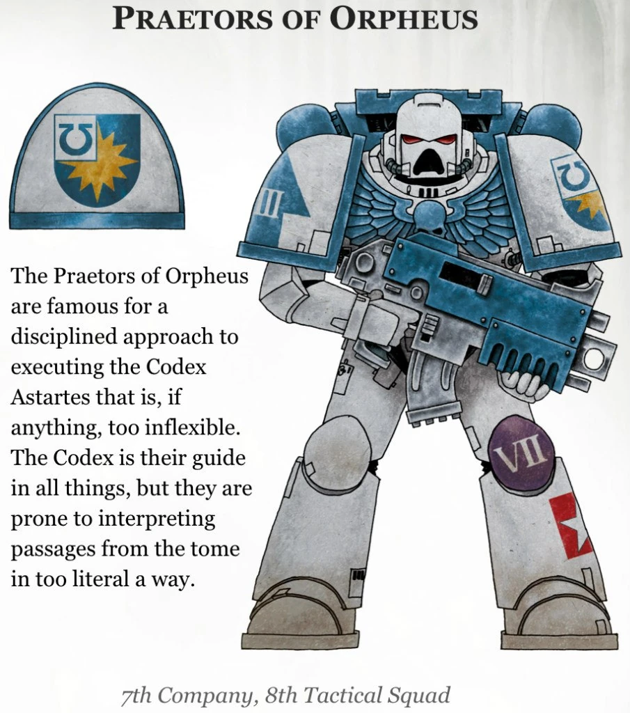 Все ордена космодесанта warhammer 40000 схемы