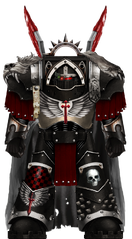 Modern Dark Angels Deathwing Knight-Captain Amaros Al-Hazan, Determined Hunter of the Black Gaze, assigned to the elite Deathwing Formation. He is currently wearing a set of modified Cataphractii-Pattern Terminator Armor. (Made by rangerofthenorth)