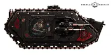 Relic Dark Angels Spartan Assault Tank Catechism of the Blade of the 5th Order, assigned to the elite Deathwing Formation.
