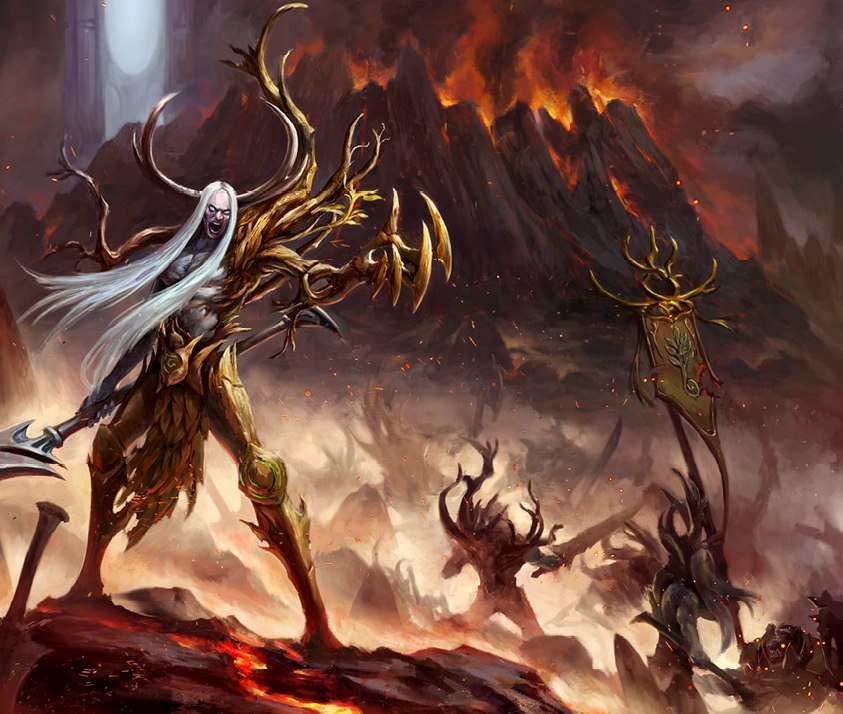 Дух напомнит. Вархаммер Sylvaneth. Сильванеты вархаммер арт. Sylvaneth - Сильванет. Дуртху вархаммер.