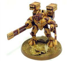 Warhammer 40k Army Tau Empire Broadside Battlesuit Painted and