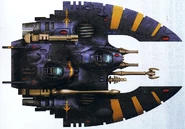 Dorsal view of a Falcon of Craftworld Alaitoc
