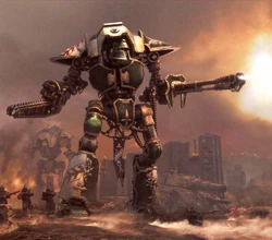 A Cerastus Knight-Acheron of  in battle during the 