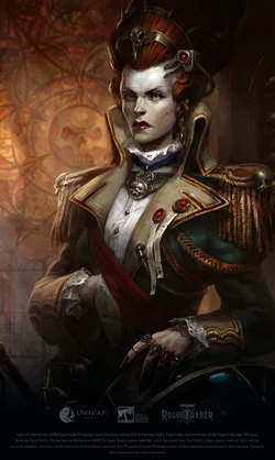 Incendia Baastal-Chorda is the  who commands House Baastal-Chorda in the . She is a rigid theological  and firm believer in spreading the sacred light of the  across her house's territories in the region and the wider Expanse.