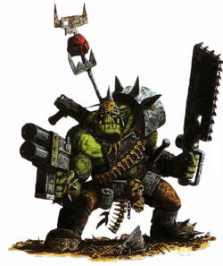 Ork Nob Back Banner