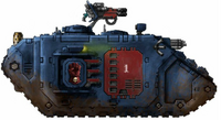 A Land Raider Cruader of the Crimson Fists Chapter