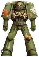 Veteran Sergeant Boreas of the Dark Angels' 2nd Tactical Squad, 5th Company in Mark VII Power Armour.