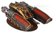 A Legio Custodes Pallas Grav-Attack vehicle.