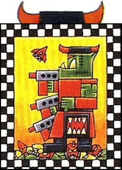 Warlord Ghazghkull's personal back banner