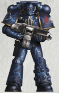 Brother Arkalon claims to have once fought at Night Haunter's side during the Great Crusade; Arkalon is a Pre-Heresy Night Lords Astartes wielding an archaic pattern bolter and wearing Mark IV Maximus Power Armour.