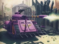 DeimosPredator04.png (1.19 MB) A Deimos Predator of the Emperor's Children Legion in combat during the Horus Heresy