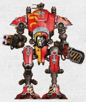 The Armiger Warglaive Serpent's Bane piloted by Countess Karyx