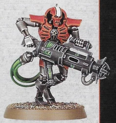 Бессмертный Ксеоптар Великий, лидер истребительной группы с тесла-карабином (миниатюра)