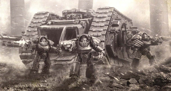Terminators of the Thousand Sons and Landeraider