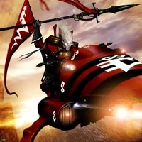 A Saim-Hann Autarch leads an aerial assault.