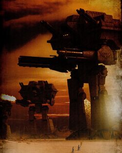 Warlord-class Battle  lead the ground assault on Lyubov.