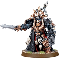 A Sorcerer Lord of Chaos in Terminator Armour