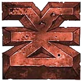 KHORNE SYMBOLS Etched Brass