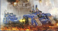 Land Raider Excelsior Rhino Primaris Ultramarines