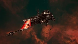 A Lunar-class Cruiser in service to the 's  daring the .