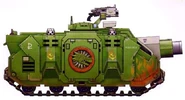 A Vindicator belonging to the Salamanders Chapter